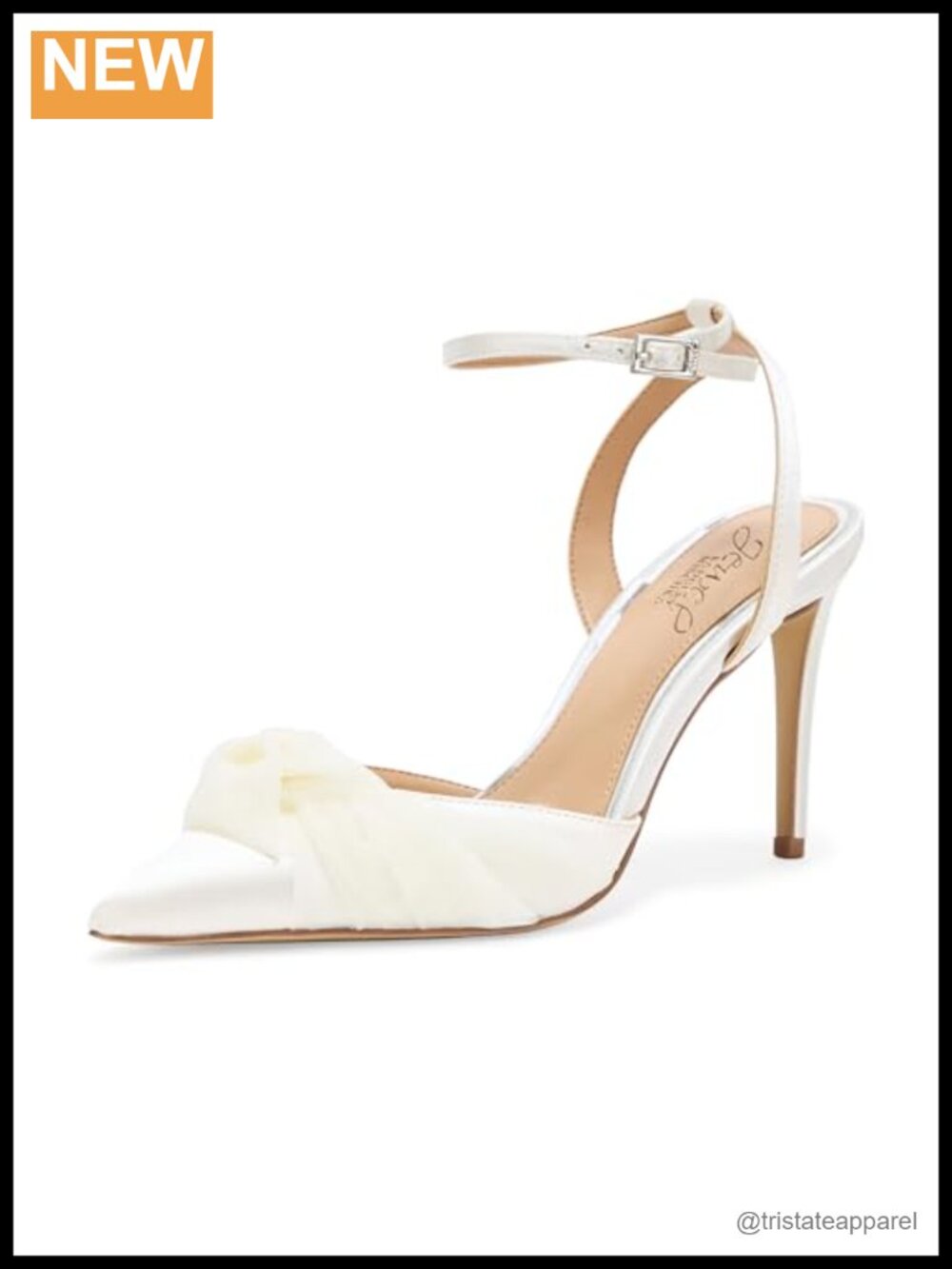 Ivory Satin Stiletto Heel Pumps with Pointed Toe